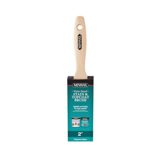 Minwax® Water-Based Stain & Topcoat Brush Paint in Brown | 2" | Michaels®